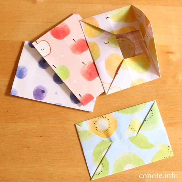 簡単で可愛い ぽち袋の作り方 折り紙 Conote